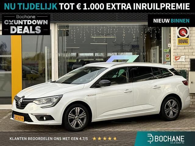 Blanc glacier 369 Gebruikt 2018 Renault Mégane GrandTour LIMITED Stationwagen | € 11.750 (Eerlijke prijs) - Afbeelding 1/4