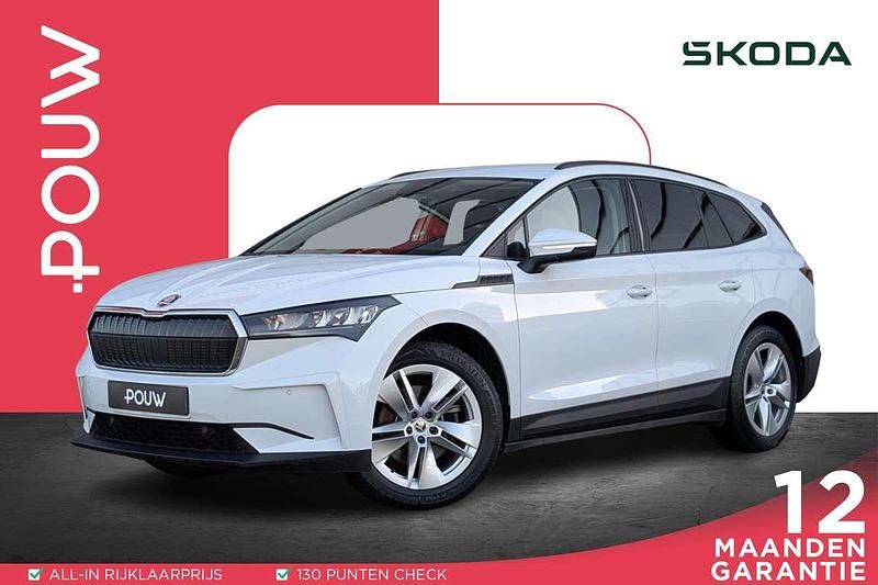 Wit Occasion 2021 Skoda Enyaq iV SUV | € 20.950 (Eerlijke prijs) - Afbeelding 1/4