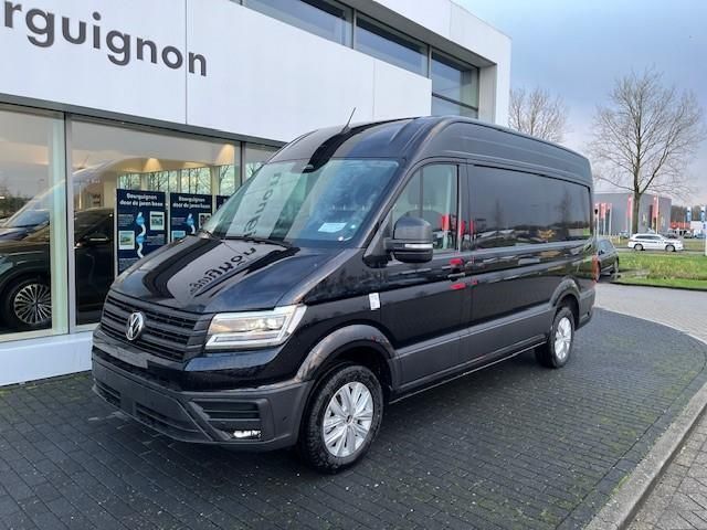 Zwart Nieuw 2024 VW Crafter Exclusive Van | € 47.500 - Afbeelding 1/4