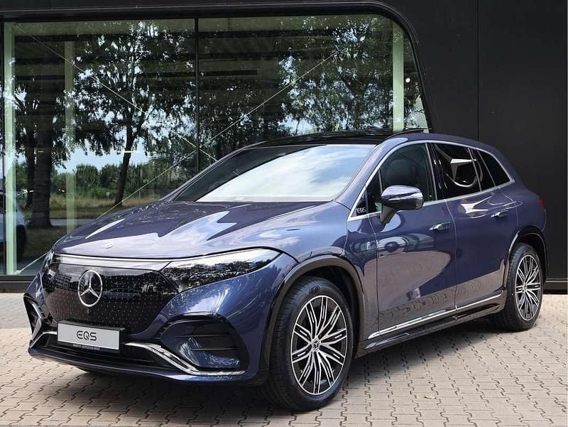 Blauw Nieuw 2025 Mercedes EQS450+ AMG line SUV | € 118.801 (Iets duurder) - Afbeelding 1/4