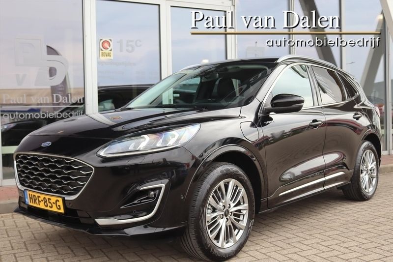 Zwart Gebruikt 2022 Ford Kuga Vignale SUV | € 28.815 (Eerlijke prijs) - Afbeelding 1/4