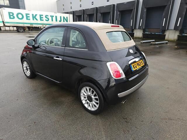 Occasion Fiat 500 Lounge 69 PK (50 kW) 2010 Zwart (metallic) Cabriolet