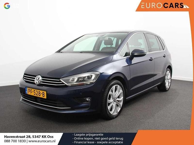 Blauw Gebruikt 2014 VW Golf Sportsvan Highline MPV | € 9.890 (Eerlijke prijs) - Afbeelding 1/4