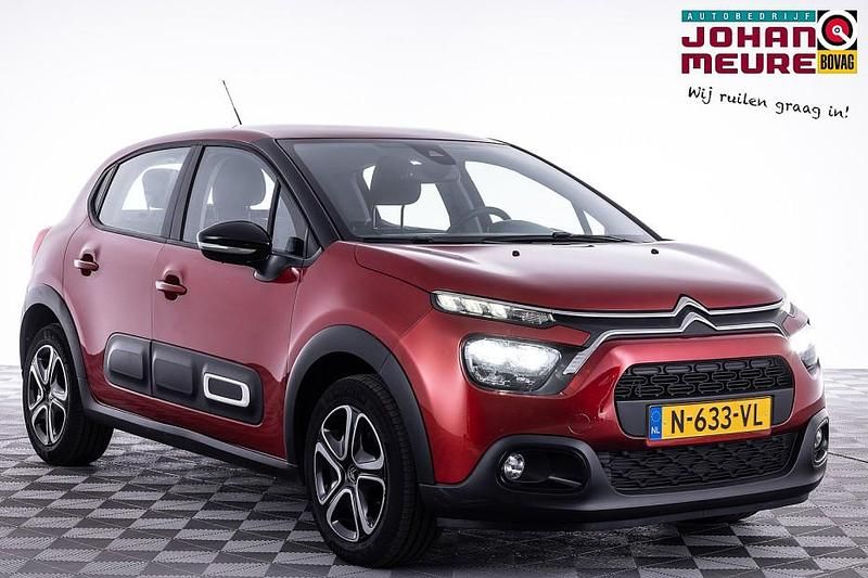 Rood Gebruikt 2021 Citroën C3 Feel Hatchback | € 12.900 (Eerlijke prijs) - Afbeelding 1/4