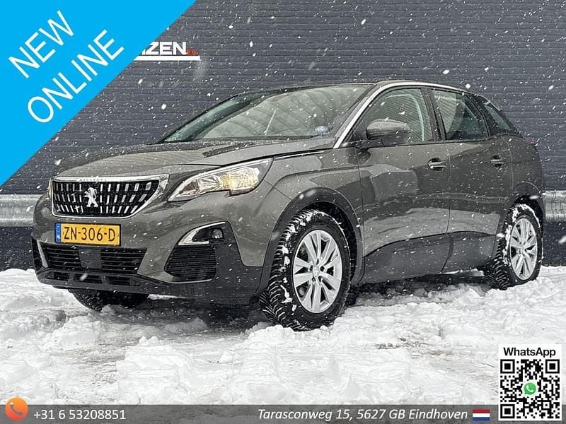 Grijs Gebruikt 2019 Peugeot 3008 SUV | € 9.559 (Super prijs) - Afbeelding 1/4