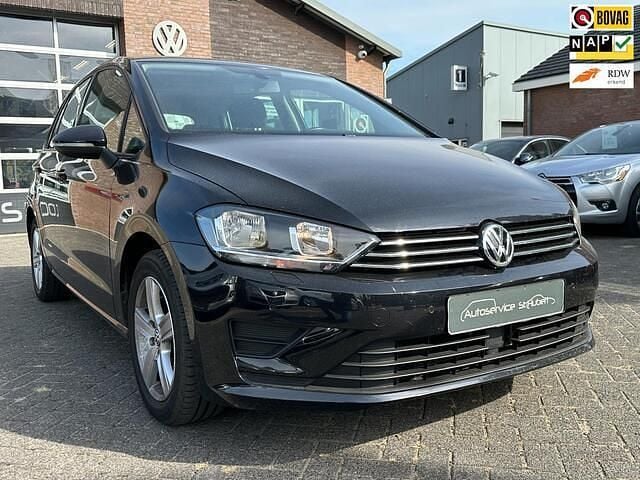 Zwart Gebruikt 2014 VW Golf Sportsvan Highline MPV | € 12.850 (Eerlijke prijs) - Afbeelding 1/4