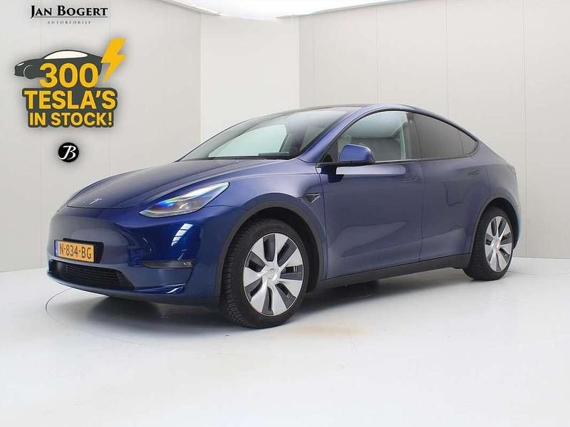 Blauw Gebruikt 2021 Tesla Model Y Long Range AWD SUV | € 30.900 (Iets duurder) - Afbeelding 1/4