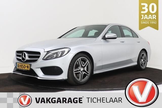 Grijs, metallic lak Gebruikt 2017 Mercedes C180 Sport Edition Sedan | € 19.999 (Eerlijke prijs) - Afbeelding 1/3