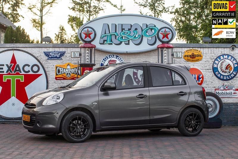 Grijs Gebruikt 2013 Nissan Micra S Hatchback | € 5.950 (Eerlijke prijs) - Afbeelding 1/4