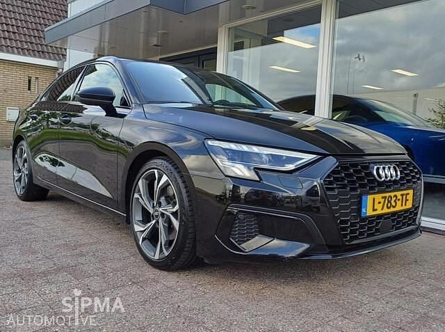 Zwart Gebruikt 2021 Audi A3 S-Line Sedan | € 23.900 (Super prijs) - Afbeelding 1/4