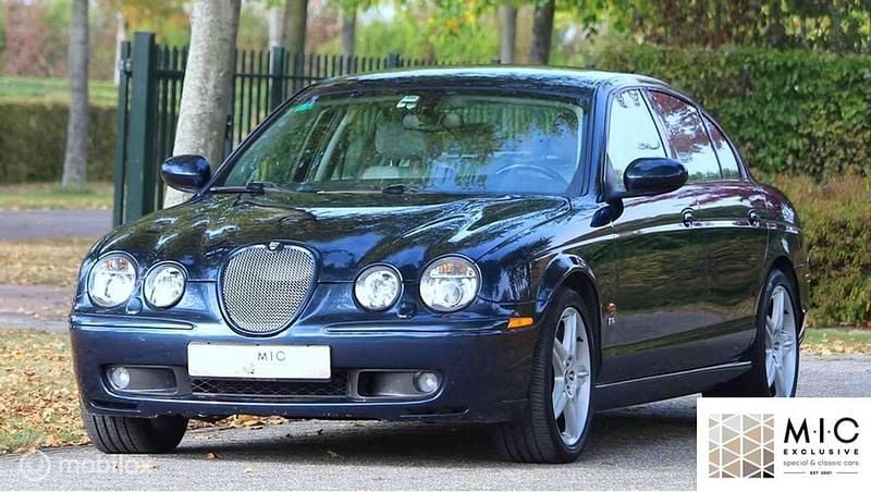 Occasion Jaguar S-Type R 406 PK (298 kW) 2002 Blauw (metallic) Sedan