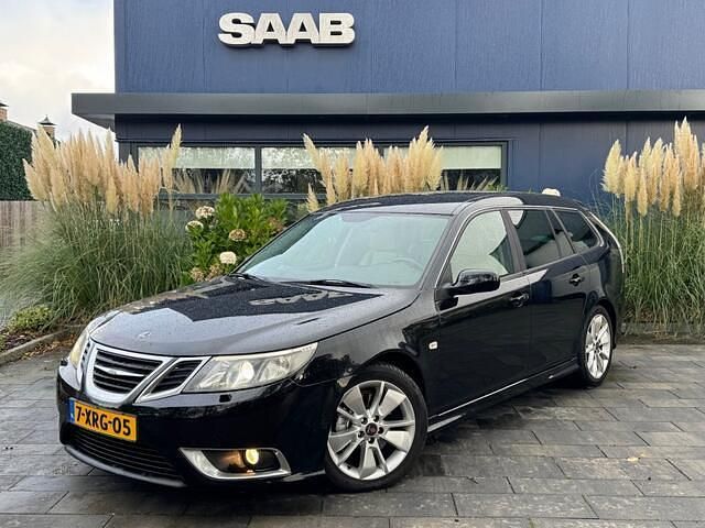 Zwart Gebruikt 2008 Saab 9-3 Aero Stationwagen | € 3.990 (Eerlijke prijs) - Afbeelding 1/4