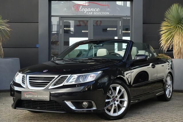 Zwart Gebruikt 2010 Saab 9-3 Cabriolet Aero Cabriolet | € 22.950 - Afbeelding 1/4