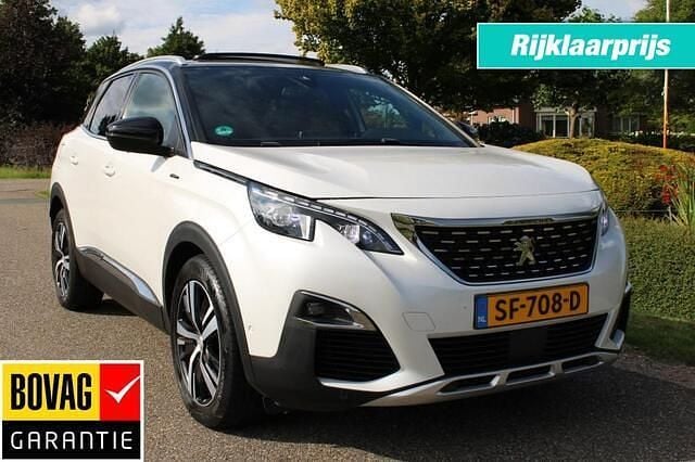 Wit Gebruikt 2018 Peugeot 3008 GT-line SUV | € 20.500 (Eerlijke prijs) - Afbeelding 1/4
