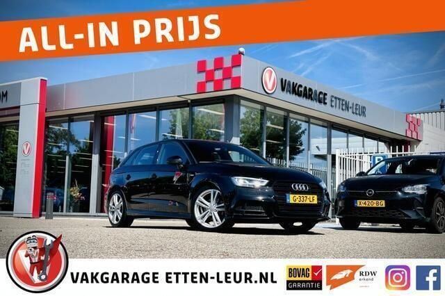 Zwart Gebruikt 2019 Audi A3 Sportback S-Line Hatchback | € 18.985 (Eerlijke prijs) - Afbeelding 1/4