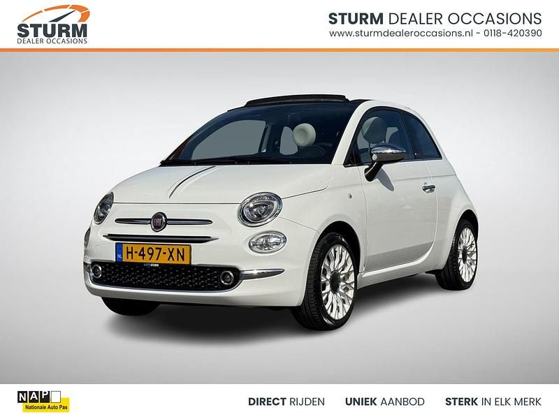 Wit Gebruikt 2020 Fiat 500C Star Cabriolet | € 14.549 (Eerlijke prijs) - Afbeelding 1/4
