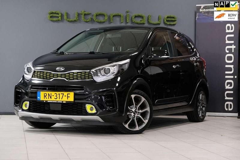 Zwart (metallic) Gebruikt 2018 Kia Picanto X-Line Hatchback | € 10.895 (Eerlijke prijs) - Afbeelding 1/4