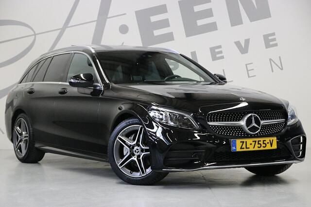 Occasion Mercedes C160 AMG line 129 PK (94 kW) 2019 Zwart Coupé