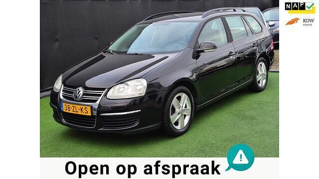 Zwart Gebruikt 2008 VW Golf V Trendline Stationwagen | € 6.990 (Duur) - Afbeelding 1/4