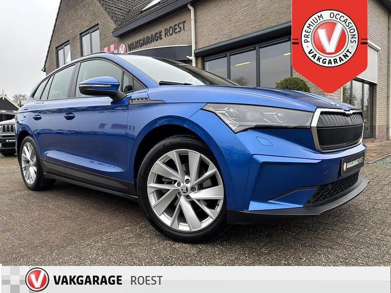 Blauw (metallic) Occasion 2021 Skoda Enyaq iV SUV | € 21.250 (Eerlijke prijs) - Afbeelding 1/4