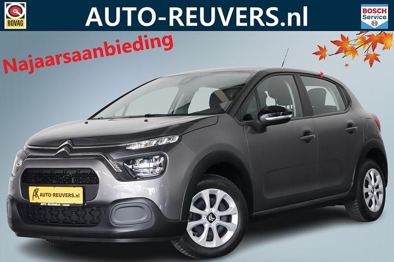Grijs Gebruikt 2021 Citroën C3 Feel Hatchback | € 9.900 (Goede deal) - Afbeelding 1/4