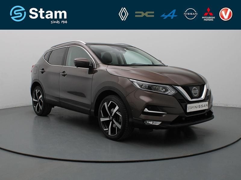 Bruin (metallic) Gebruikt 2017 Nissan Qashqai Tekna+ SUV | € 17.290 (Eerlijke prijs) - Afbeelding 1/4