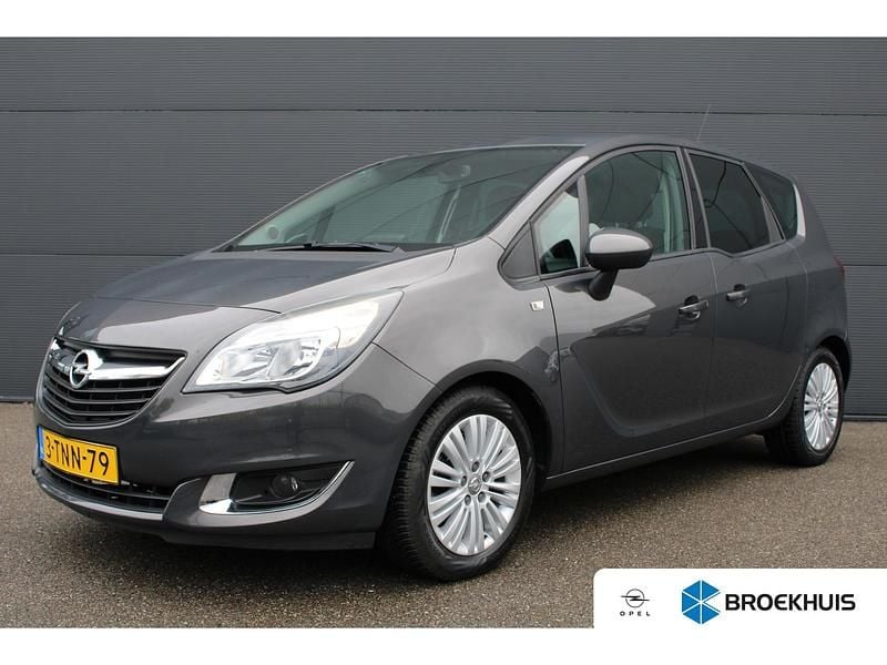 Grijs Gebruikt 2014 Opel Meriva Cosmo MPV | € 10.895 (Eerlijke prijs) - Afbeelding 1/4