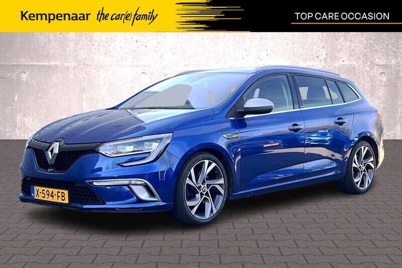 Blauw Gebruikt 2018 Renault Mégane GrandTour GT Stationwagen | € 21.450 (Iets duurder) - Afbeelding 1/4