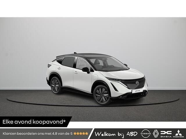 Twotone: pearl white / peark black (wit parelmoer) Nieuw 2025 Nissan Ariya Advance SUV | € 49.795 (Goede deal) - Afbeelding 1/4