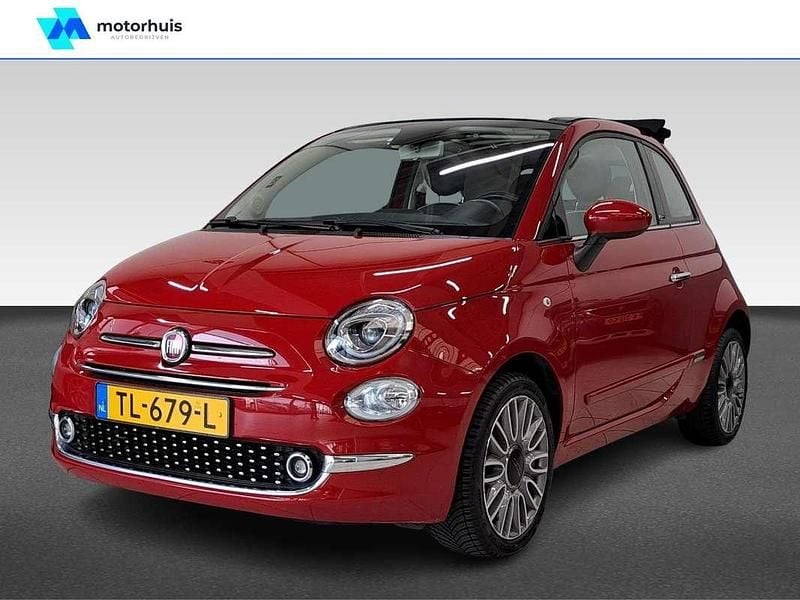 Rood Occasion 2018 Fiat 500C Lounge Cabriolet | € 9.445 (Eerlijke prijs) - Afbeelding 1/4