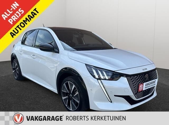 Wit Gebruikt 2022 Peugeot e-208 GT Hatchback | € 18.990 (Eerlijke prijs) - Afbeelding 1/4