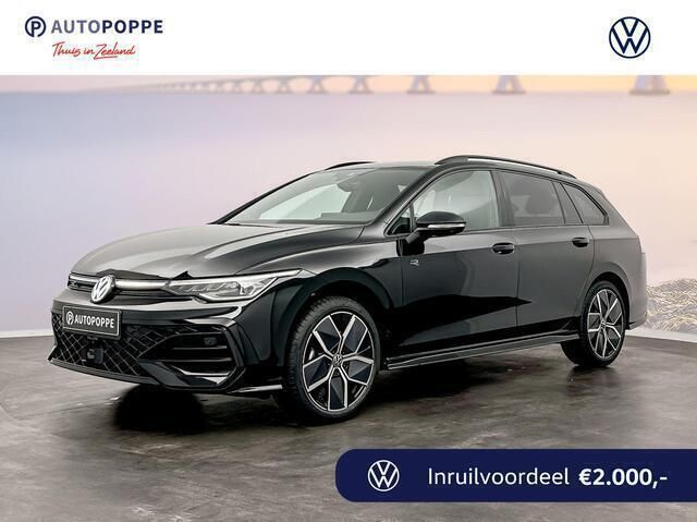 Zwart Nieuw 2024 VW Golf VIII R-line Edition Stationwagen | € 46.392 - Afbeelding 1/4