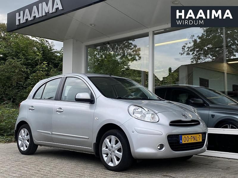 Grijs Gebruikt 2011 Nissan Micra Hatchback | € 8.945 (Eerlijke prijs) - Afbeelding 1/4