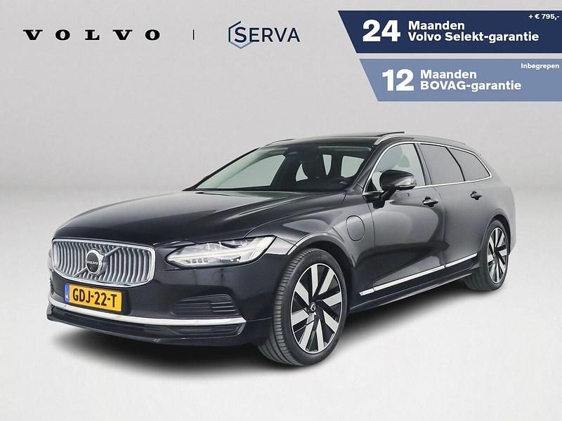 Occasion Volvo V90 Plus 456 PK (335 kW) 2024 Zwart Stationwagen