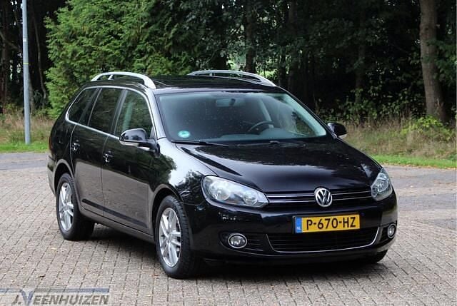 Zwart Gebruikt 2010 VW Golf VI Highline Stationwagen | € 3.899 (Super prijs) - Afbeelding 1/4