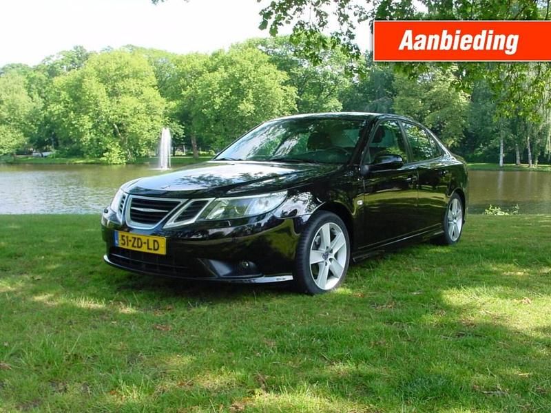Zwart Gebruikt 2008 Saab 9-3 Vector Sedan | € 6.000 (Goede deal) - Afbeelding 1/4