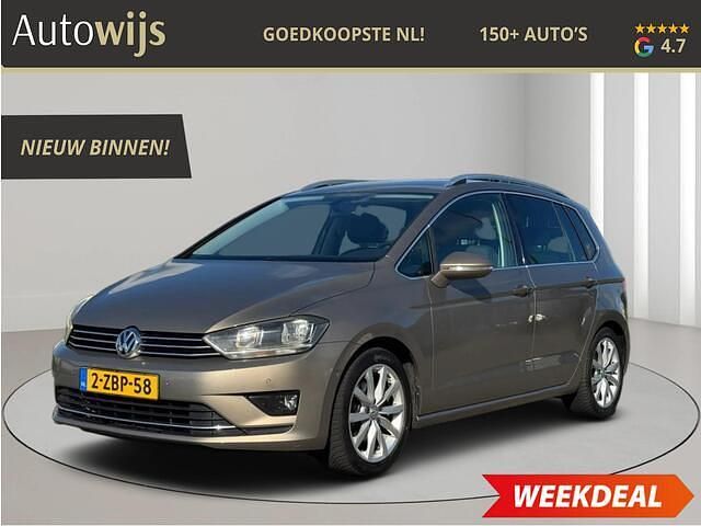 Beige Gebruikt 2014 VW Golf Sportsvan Highline MPV | € 9.495 (Eerlijke prijs) - Afbeelding 1/4