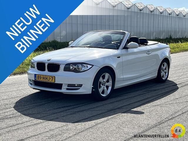 Wit Gebruikt 2008 BMW 118 Cabriolet Executive Cabriolet | € 8.950 (Iets duurder) - Afbeelding 1/4