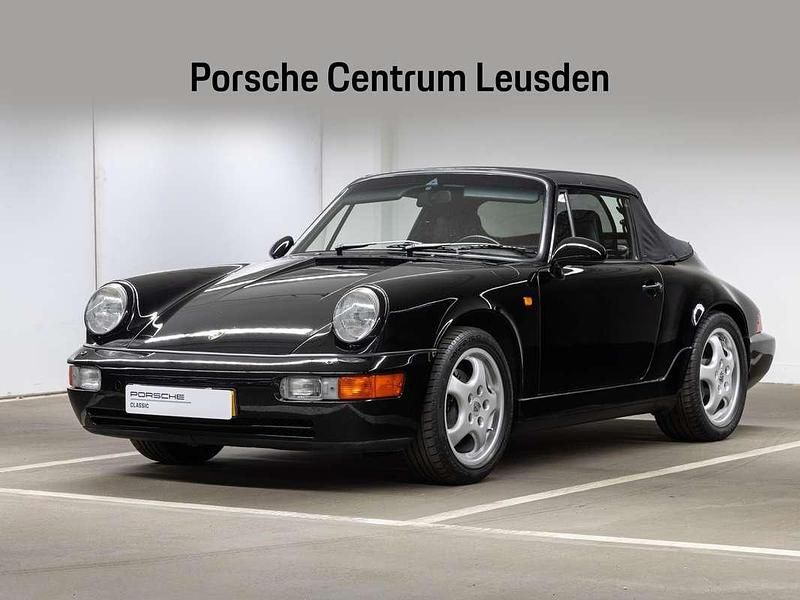 Zwart Gebruikt 1993 Porsche 911 Carrera Cabriolet Cabriolet | € 99.900 - Afbeelding 1/4