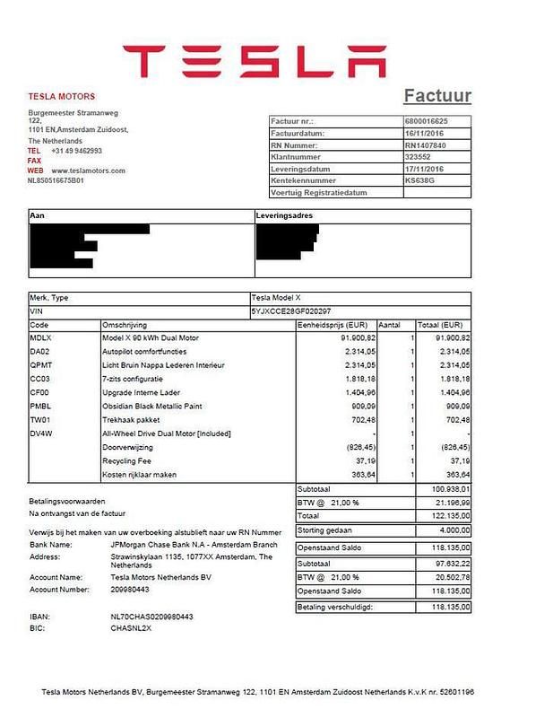 Occasion Tesla Model X 314 kW (427 PK) 2016 Zwart SUV