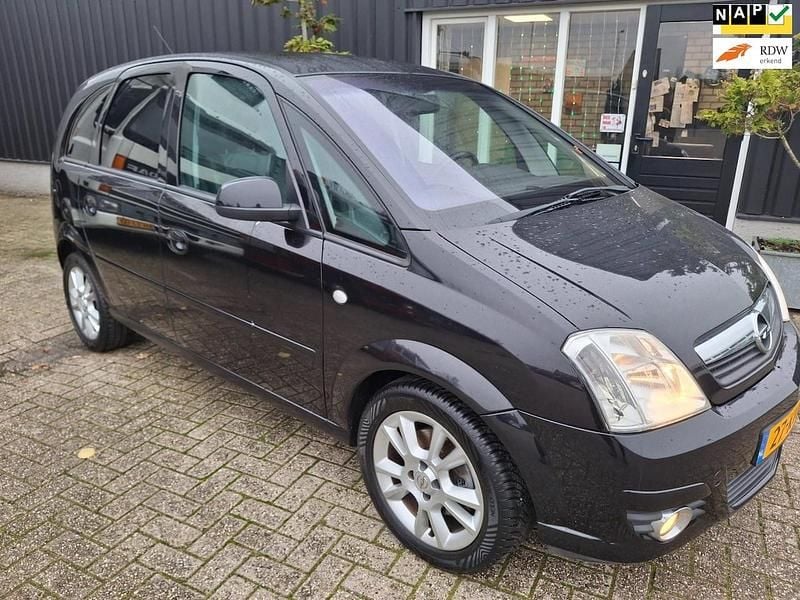 Zwart Gebruikt 2010 Opel Meriva Cosmo MPV | € 1.750 (Super prijs) - Afbeelding 1/4