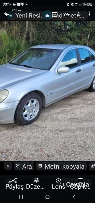 Grijs Gebruikt 2003 Mercedes C200 Classic Sedan | € 2.500 (Duur) - Afbeelding 1/4