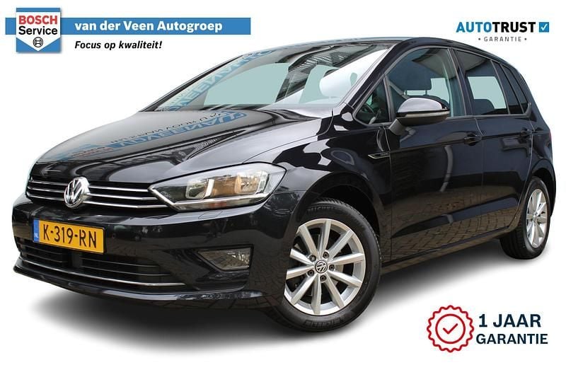 Zwart Gebruikt 2015 VW Golf Sportsvan Highline MPV | € 13.750 (Eerlijke prijs) - Afbeelding 1/4