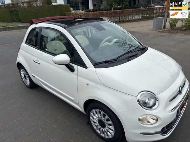 Wit Gebruikt 2021 Fiat 500 Launch Edition Cabriolet | € 13.950 (Goede deal) - Afbeelding 1/4