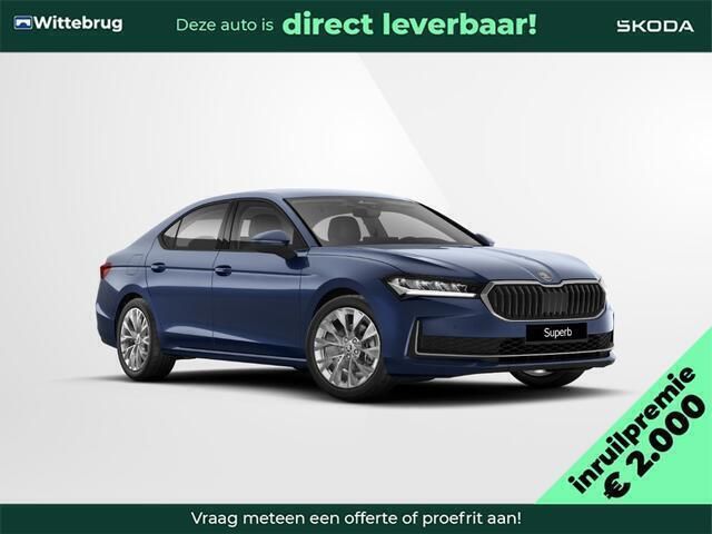 Blauw Nieuw 2024 Skoda Superb Lounge Hatchback | € 48.619 (Duur) - Afbeelding 1/4