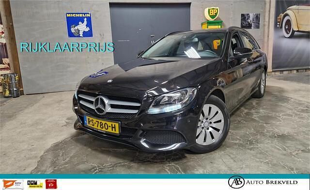 Zwart Gebruikt 2016 Mercedes C220 Ambition Stationwagen | € 10.450 (Eerlijke prijs) - Afbeelding 1/4