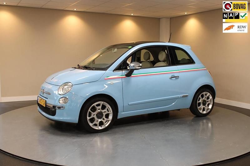 Blauw Gebruikt 2013 Fiat 500 Lounge Hatchback | € 5.940 (Super prijs) - Afbeelding 1/4