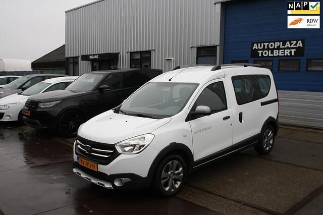 Wit Gebruikt 2017 Dacia Dokker Stepway MPV | € 6.450 (Super prijs) - Afbeelding 1/4
