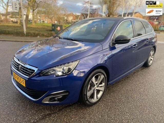 Blauw Gebruikt 2017 Peugeot 308 GT-line Stationwagen | € 9.395 (Goede deal) - Afbeelding 1/4