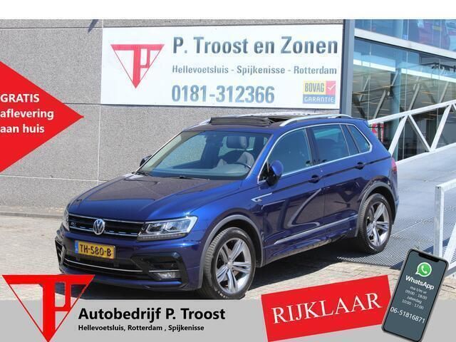 Blauw, metallic lak Gebruikt 2018 VW Tiguan Highline SUV | € 26.450 (Iets duurder) - Afbeelding 1/4